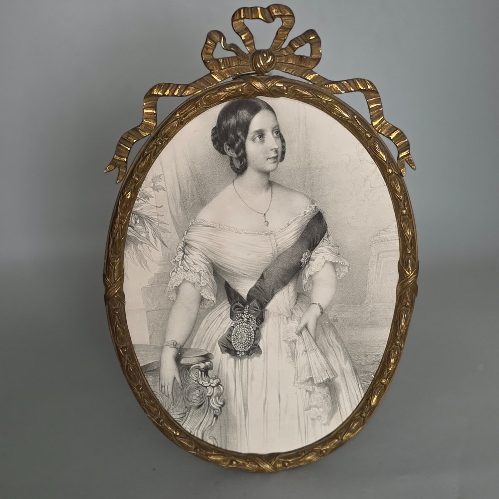 Large Antique Brass Photo Frame