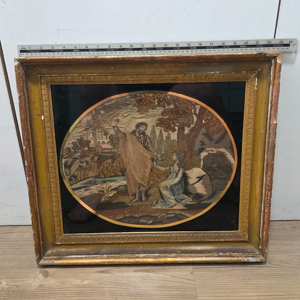 Georgian-Era Silk And Needlework Picture View II