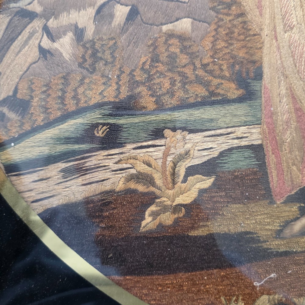 Georgian-Era Silk And Needlework Picture View VI