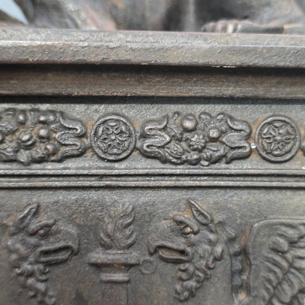 19thc Bronzed Russian Iron Casket, with Mounted Hound View XIV