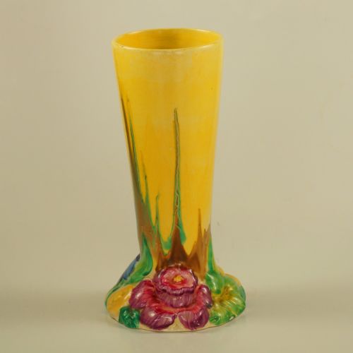 CLARICE CLIFF BIZARRE MY GARDEN VASE RARE HAND PAINTED WILKINSON LTD POSY VASE - ADDITIONAL PHOTO 6