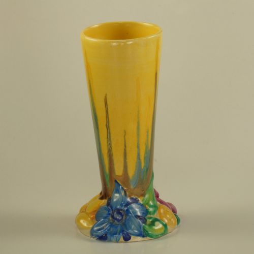 CLARICE CLIFF BIZARRE MY GARDEN VASE RARE HAND PAINTED WILKINSON LTD POSY VASE - ADDITIONAL PHOTO 8