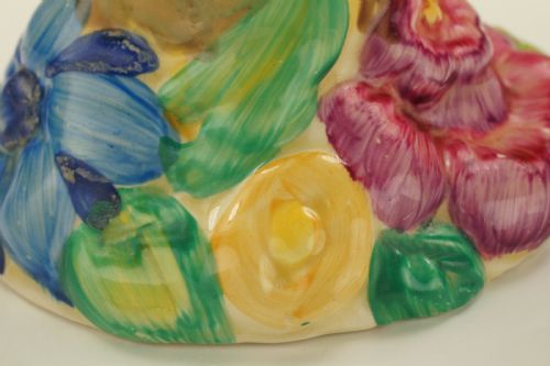 CLARICE CLIFF BIZARRE MY GARDEN VASE RARE HAND PAINTED WILKINSON LTD POSY VASE - ADDITIONAL PHOTO 9