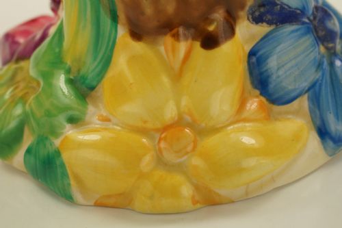 CLARICE CLIFF BIZARRE MY GARDEN VASE RARE HAND PAINTED WILKINSON LTD POSY VASE - ADDITIONAL PHOTO 11