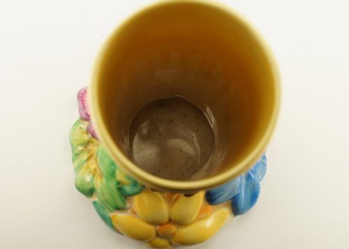 CLARICE CLIFF BIZARRE MY GARDEN VASE RARE HAND PAINTED WILKINSON LTD POSY VASE - ADDITIONAL PHOTO 13