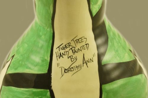fig 1. Dorothy Ann Crown Devon Tiger Trees Jug Hand Painted Vintage Rare Art Deco Vase