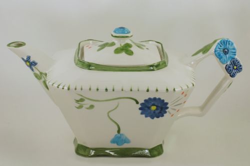 james kent old foley teapot hand painted floral vintage english teapot - CATEGORY: ANTIQUE CERAMICS - DATED 1940
