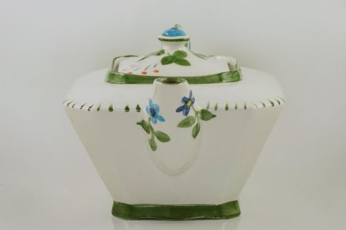 JAMES KENT OLD FOLEY TEAPOT HAND PAINTED FLORAL VINTAGE ENGLISH TEAPOT - ADDITIONAL PHOTO 3