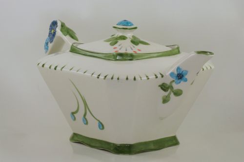 JAMES KENT OLD FOLEY TEAPOT HAND PAINTED FLORAL VINTAGE ENGLISH TEAPOT - ADDITIONAL PHOTO 5