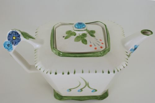 JAMES KENT OLD FOLEY TEAPOT HAND PAINTED FLORAL VINTAGE ENGLISH TEAPOT - ADDITIONAL PHOTO 6