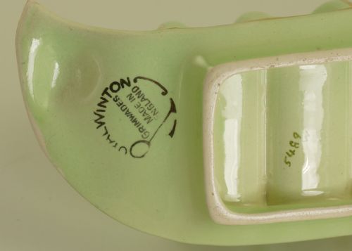 ROYAL WINTON GRIMWADES GREEN ROSEBUD TOAST RACK 4 SLICE RARE VINTAGE TOAST RACK - ADDITIONAL PHOTO 13