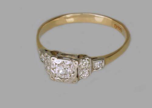 ANTIQUE 065CT OLD MINE CUT DIAMOND RING EDWARDIAN 18K GOLD ENGAGEMENT SOLITAIRE - ADDITIONAL PHOTO 8