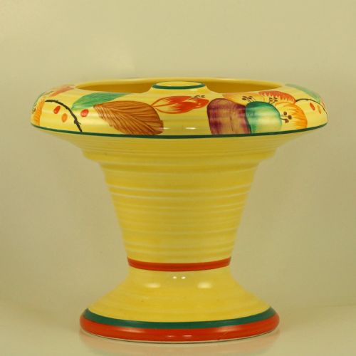 ART DECO CROWN DUCAL VASE WITH FROG RARE FLORAL POSY HOLDER SUPERB CONDITON - ADDITIONAL PHOTO 4