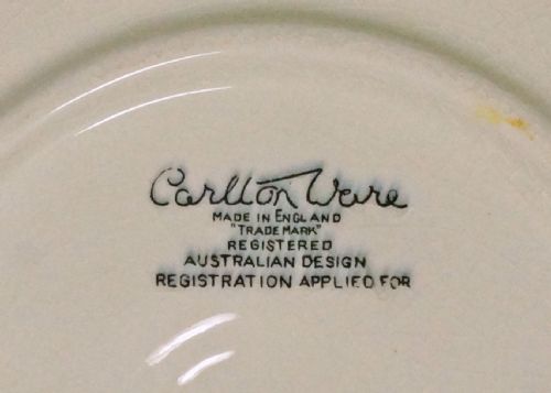 TWO CARLTON WARE YELLOW BUTTERCUP DISHES LARGE 9 MED 7 ART DECO PLATE DISH - ADDITIONAL PHOTO 1