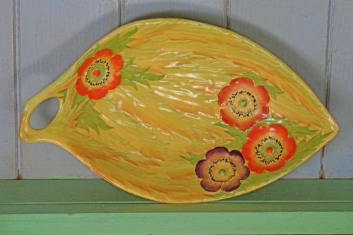 TWO CARLTON WARE ANEMONE BOWLS LARGE DISH 10 SMALL PLATE 65 AUSTRALIAN DESIGN - ADDITIONAL PHOTO 1