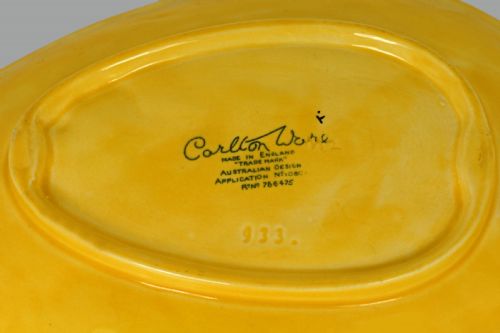 TWO CARLTON WARE ANEMONE BOWLS LARGE DISH 10 SMALL PLATE 65 AUSTRALIAN DESIGN - ADDITIONAL PHOTO 9