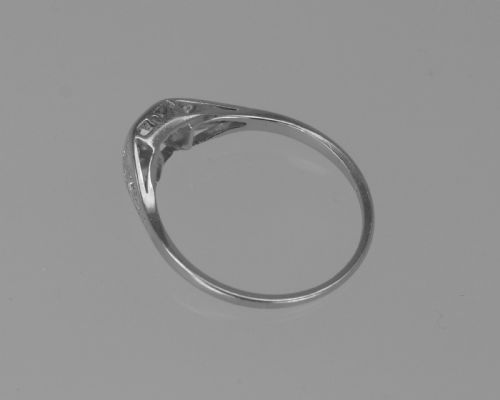 OLD MINE CUSHION CUT SOLITAIRE DIAMOND RING GENUINE 1920'S 18CT GOLD PLATINUM ANTIQUE RING - ADDITIONAL PHOTO 8