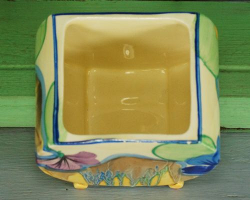 CLARICE CLIFF BIZARRE DELICIA PANSIES BONJOUR PRESERVE JAM POT BODYPOSY HOLDER - ADDITIONAL PHOTO 4