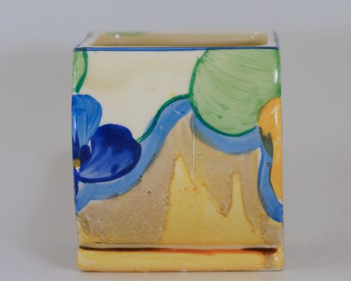 CLARICE CLIFF BIZARRE DELICIA PANSIES BONJOUR PRESERVE JAM POT BODYPOSY HOLDER - ADDITIONAL PHOTO 8