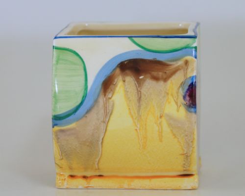 CLARICE CLIFF BIZARRE DELICIA PANSIES BONJOUR PRESERVE JAM POT BODYPOSY HOLDER - ADDITIONAL PHOTO 15