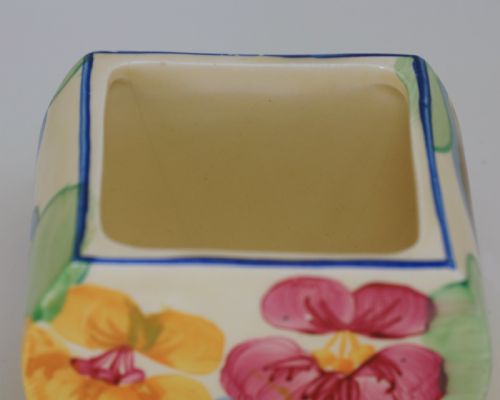 CLARICE CLIFF BIZARRE DELICIA PANSIES BONJOUR PRESERVE JAM POT BODYPOSY HOLDER - ADDITIONAL PHOTO 17