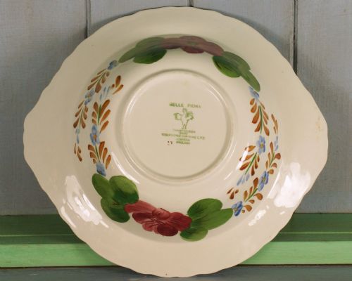 SIMPSONS BELLE FIORE VINTAGE VEGETABLE DISH WITH LID COBRIDGE CHANTICLEER WARE - ADDITIONAL PHOTO 8