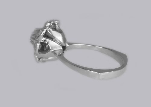 18CT GOLD DIAMOND CLUSTER RING FRENCH RETRO 100CT DIAMOND ART DECO RING CIRCA 1920 - ADDITIONAL PHOTO 11