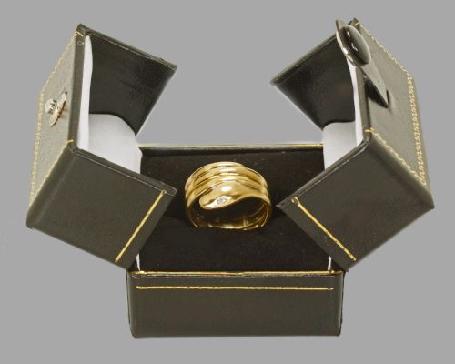 VICTORIAN 18CT GOLD COILED SNAKE RING ANTIQUE COILED SERPENT RING DIAMOND EYES - ADDITIONAL PHOTO 11