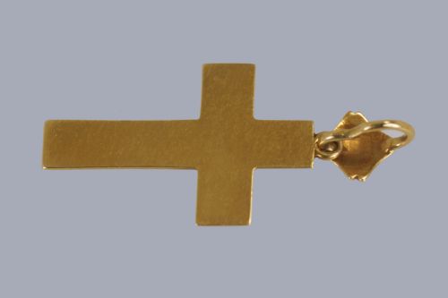 VICTORIAN PEARL BLUE ENAMEL CRUCIFIX PENDANT 18CT GOLD ANTIQUE CROSS CIRCA 1900 - ADDITIONAL PHOTO 8