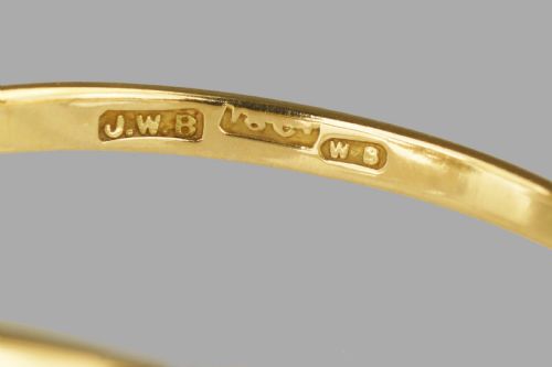 ANTIQUE 18CT GOLD OLD CUT DIAMOND TRILOGY RING VINTAGE ART DECO 1920S TWIST RING - ADDITIONAL PHOTO 2