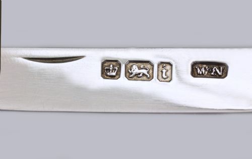 ANTIQUE FRUIT KNIFE SILVER BLADE ORNATE MOTHER OF PEARL HANDLE WILLIAM NEEDHAM VICTORIAN FOLDING PEN KNIFE - ADDITIONAL PHOTO 1