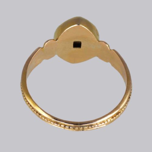 NTIQUE 15CT GOLD RUBY PEARL RING VICTORIAN MARQUISE SHAPED ENGLISH RING CIRCA 1870 - ADDITIONAL PHOTO 8