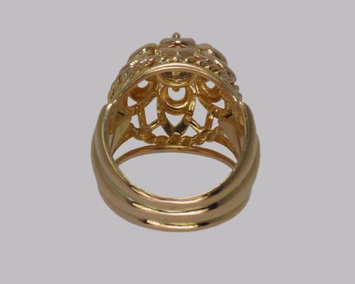 VINTAGE CARTIER DIAMOND RING 18CT GOLD DRESS RING CARTIER PARIS COCKTAIL RING - ADDITIONAL PHOTO 14