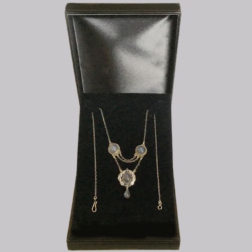 ARTS CRAFT CHALCEDONY NECKLACE SILVER EDITH STEWART VICTORIAN PENDANT CIRCA 1900 - ADDITIONAL PHOTO 5