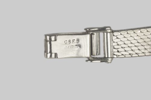 DIAMOND BRACELET WATCH LADIES VINTAGE RECORD PLATINUM GOLD 100CT DIAMOND WATCH - ADDITIONAL PHOTO 9
