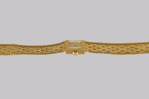 VINTAGE ROLEX PRECISION 18CT GOLD BRACELET WATCH LADIES 1960S ROLEX WATCH WITH BOX - ADDITIONAL PHOTO 9