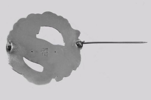 GEORG JENSEN DOVE WREATH BROOCH 123 VINTAGE SILVER RARE WENDEL DENMARK 194551 - ADDITIONAL PHOTO 4