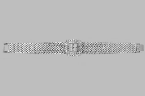 VINTAGE OMEGA DIAMOND BRACELET WATCH LADIES 9CT GOLD 1960'S 120CT DIAMOND WATCH - ADDITIONAL PHOTO 5