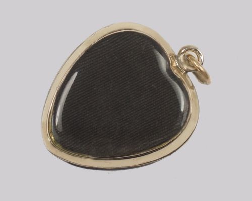 VICTORIAN RUBY PEARL HEART PENDANT 18CT GOLD BLUE ENAMEL PUFF HEART CIRCA 1890 - ADDITIONAL PHOTO 6