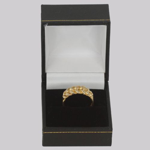 VICTORIAN 18CT GOLD KEEPER RING HALLMARKED LONDON 1898 ENGAGEMENT WEDDING ANNIVERSARY 7 GRAMS - ADDITIONAL PHOTO 5