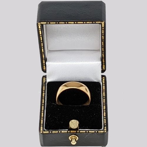 ANTIQUE 22CT GOLD WEDDING RING HALLMARKED LONDON 1912 D SHAPED 58MM 5G SIZE M - ADDITIONAL PHOTO 3