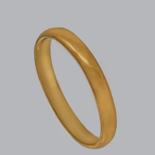 VICTORIAN 22CT GOLD WEDDING RING BIRMINGHAM 1885 SIZE P 34 COURT SHAPED 38 G - ADDITIONAL PHOTO 1