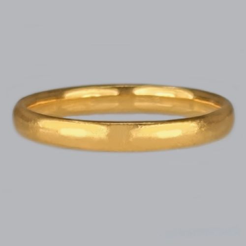 VICTORIAN 22CT GOLD WEDDING RING BIRMINGHAM 1885 SIZE P 34 COURT SHAPED 38 G - ADDITIONAL PHOTO 5