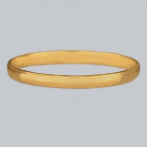 early victorian 22ct gold wedding ring chester 1844 size n14 court shaped 12gr - CATEGORY: ANTIQUE JEWELLERY - DATED VICTORIAN