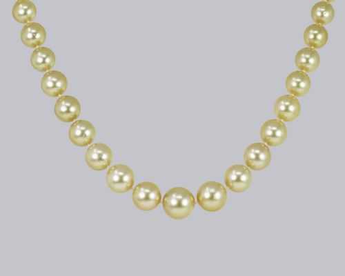 VINTAGE SOUTH SEA PEARL NECKLACE WITH DIAMOND CLASP 1960S SINGLE STRAND 145MM 105MM PEARLS - ADDITIONAL PHOTO 7