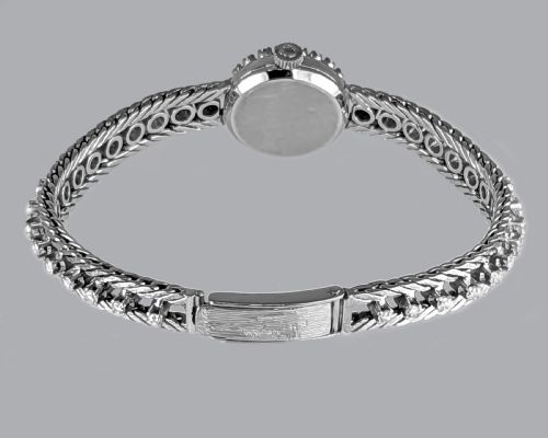 VINTAGE OMEGA DIAMOND WATCH 18CT GOLD 1960S MANUAL WIND LADIES BRACELET WATCH 30CT DIAMONDS - ADDITIONAL PHOTO 7