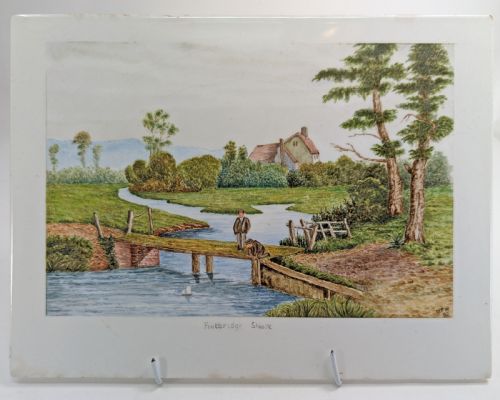 high house farm on the tillingbourne at shiere shere 1900s - CATEGORY: ANTIQUE ART - DATED 1930