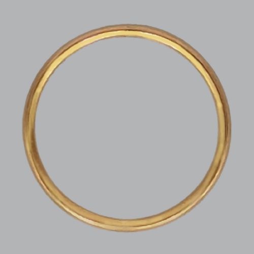 VINTAGE 22CT GOLD WEDDING RING BIRMINGHAM 1926 COURT SHAPED 3 GRAMS SIZE N - ADDITIONAL PHOTO 1
