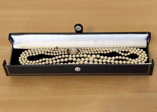 VINTAGE TRIPLE PEARL NECKLACE 9CT GOLD CLUSTER PEARL CLASP THREE STRAND 1950S - ADDITIONAL PHOTO 5