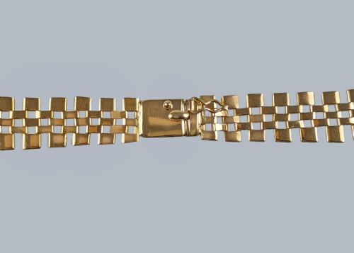 18CT GOLD NECKLACE ITALIAN CLEOPATRA 1960S GRADUATED FRINGE VINTAGE NECKLACE 48GRAMS - ADDITIONAL PHOTO 4